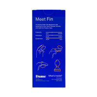 Dame Fin 2.0 Finger Vibrator Citrus