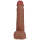 RealRock Vibrating and Rotating Straight Cock with Balls - 8 / 20,5 cm - Tan