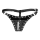 Shots-Ouch Xtreme Chastity Thong with Chain Detail Black