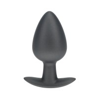 Ouch! Smooth Silicone Anal Plug Large 8.9 cm ø 3.5 cm Black