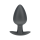 Ouch! Smooth Silicone Anal Plug Large 8.9 cm ø 3.5 cm Black