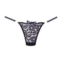 Allure Lace Thong One Size Black