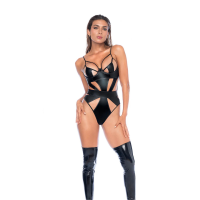 Mapalé Bodysuit L Wet Look Black