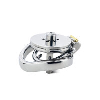 Kiotos Flat Chastity Device with Belt Silver