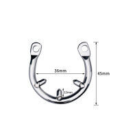 Kiotos Flat Chastity Device with Belt Silver