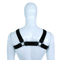 Kiotos Elastic Chest Harness L/XL Black 110–130 cm