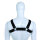 Kiotos Elastic Chest Harness L/XL Black 110–130 cm
