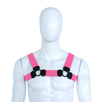 Kiotos Elastic Chest Harness S/M Pink 86–110 cm