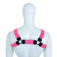 Kiotos Elastic Chest Harness L/XL Pink 110–130 cm
