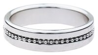 MenSteel Cockring Perly Ring Contour Ø 38 mm Silver