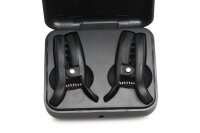 XR Brands Dark Grip Vibrating Nipple Clamps Black