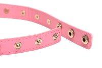 XR Brands Herz-Choker mit Nieten Rosa