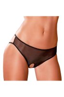 Rene Rofe Lingerie Crotchless Cage Back Boyshort Black S/M - M/L