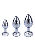ToyJoy Anal Play Disco Diamond Plug Large Silver 3,85 cm