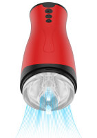 Hidden Desire Fusion X Super Suction Masturbator Red