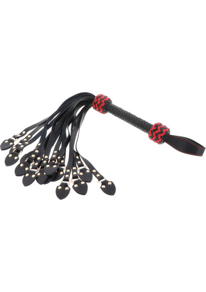 Hidden Desire Real Leather Cat O Nine Whip Studded 62 cm