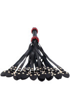 Hidden Desire Real Leather Cat O Nine Whip Studded 62 cm