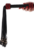 Hidden Desire Real Leather Cat O Nine Whip Studded 62 cm