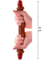 ToyJoy Get Real Silicone Foreskin Double Dong 35 cm...