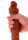 ToyJoy Get Real Silicone Foreskin Double Dong 46 cm Caramel skin tone