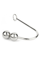 Mr. Steel Anal Hook Double Balls 40+40mm Silver