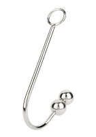 Mr. Steel Anal Hook Double Balls 40+40mm Silver