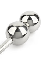Mr. Steel Anal Hook Double Balls 40+40mm Silver