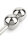 Mr. Steel Anal Hook Double Balls 40+40mm Silver