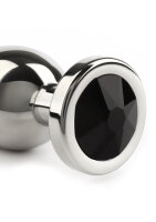 Mr. Steel Jewled Butt Plug Small Black 2,5 cm