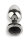 Mr. Steel Jewled Butt Plug Small Black 2,5 cm