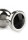 Mr. Steel Jewled Butt Plug Small Black 2,5 cm