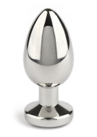 Mr. Steel Jewled Butt Plug Small Blue 2,5 cm