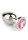 Mr. Steel Jewled Butt Plug Small Pink 2,5 cm