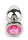 Mr. Steel Jewled Butt Plug Small Pink 2,5 cm