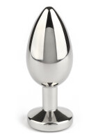 Mr. Steel Jewled Butt Plug Medium Pink 3 cm