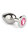 Mr. Steel Jewled Butt Plug Medium Pink 3 cm