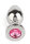 Mr. Steel Jewled Butt Plug Medium Pink 3 cm