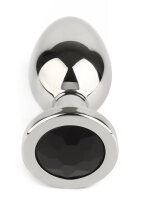 Mr. Steel Jewled Butt Plug Large Black 3,8 cm