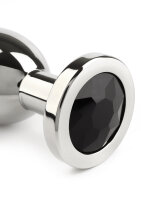 Mr. Steel Jewled Butt Plug Large Black 3,8 cm