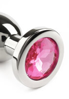 Mr. Steel Jewled Butt Plug Large Pink 3,8 cm