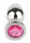 Mr. Steel Jewled Butt Plug Large Pink 3,8 cm