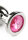 Mr. Steel Jewled Butt Plug Large Pink 3,8 cm