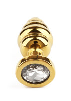 Mr. Steel Twister Butt Plug Small Gold 2,5 cm