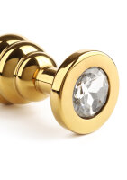 Mr. Steel Twister Butt plug Medium Gold 3 cm