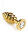 Mr. Steel Twister Butt plug Medium Gold 3 cm