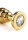 Mr. Steel Twister Butt plug Medium Gold 3 cm