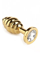 Mr. Steel Twister Butt Plug Large Gold 3,8 cm