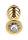 Mr. Steel Twister Butt Plug Large Gold 3,8 cm
