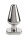 Mr. Steel Heavy Steel Butt Plug Medium Silver 3,8 cm