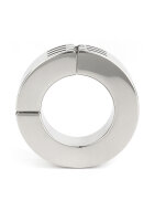Mr. Steel Hinged Magnetic Cockring 40 mm Silver